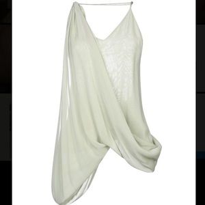 Jacquemus La Riviera Viscose Asymmetrical Top
